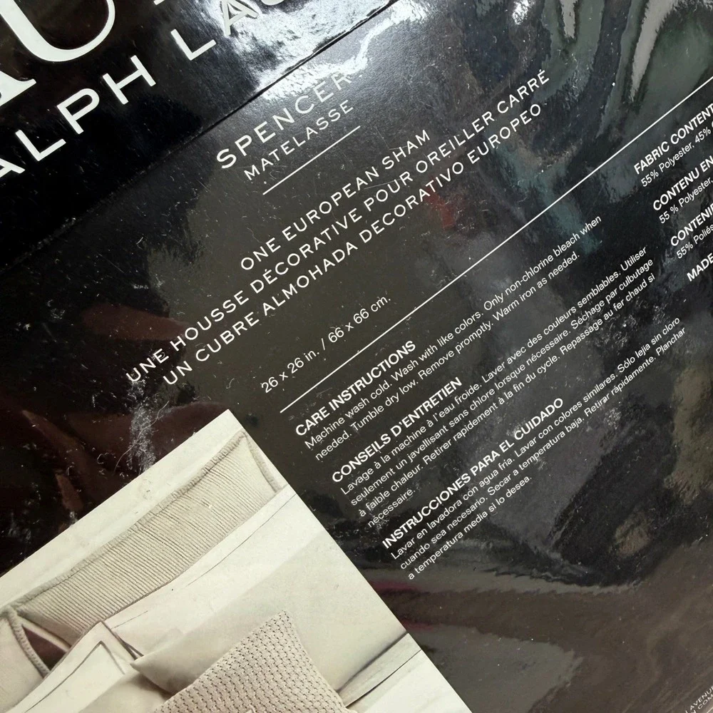 Ralph Lauren Set‎ of 2 Spencer Matelasse European Sham 26x26 Sage Green NEW
